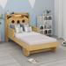 Zoomie Kids Roxie Bed Wood in Brown | 42.5 H x 40.2 W x 82.3 D in | Wayfair 94482902904947F49B1907877222C1D4