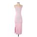 Old Navy Casual Dress - Midi Scoop Neck Sleeveless: Pink Solid Dresses - Women's Size X-Small