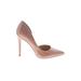 Steve Madden Heels: D'Orsay Stiletto Cocktail Pink Solid Shoes - Women's Size 7 1/2 - Pointed Toe