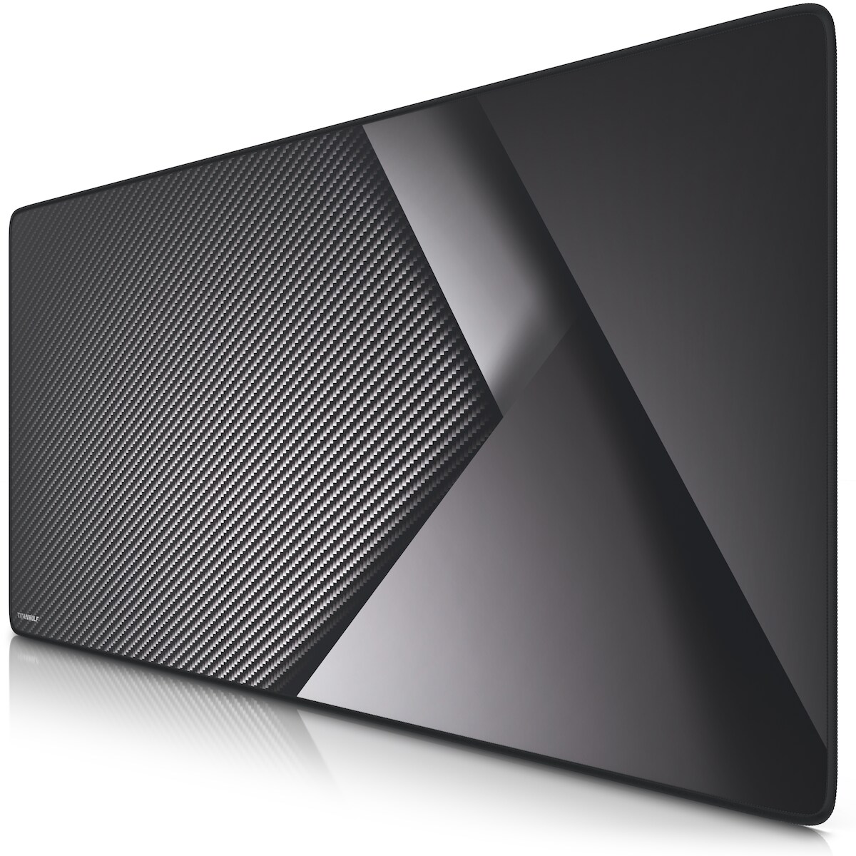 Titanwolf Gaming Mauspad, 900 x 400mm XXL Mousepad, verbessert Präzision & Geschwindigkeit, Carbon Image