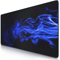 CSL Gaming Mauspad, XXL, Mousepad, 900 x 400 x 3 mm, Tischunterlage, abwaschbar, Blauer Rauch Image
