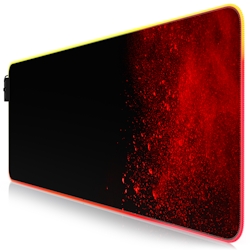 Titanwolf RGB Gaming Mauspad, Mousepad XL 800 x 300mm verbessert Präzision & Geschwindigkeit, Blood Image