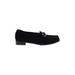 Stuart Weitzman Flats: Loafers Chunky Heel Classic Black Print Shoes - Women's Size 9 - Almond Toe