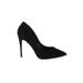 Steve Madden Heels: Pumps Stilleto Cocktail Black Solid Shoes - Women's Size 6 1/2 - Pointed Toe
