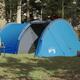 vidaXL Campingzelt 4 Personen Blau 405x170x106 cm 185T Taft