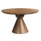 Table à manger ronde 6 personnes D130 en bois de Manguier massif