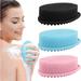 3 Pack Silicone Body Scrubber Exfoliating Body Scrubber Soft Silicone Loofah Body Scrubber Fit for Sensitive and All Kinds of Skin Clean and Sanitary