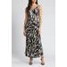 Printed Satin Maxi Slipdress