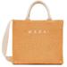 Orange Small East West Tote