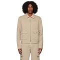 Tan Boxy Cargo Jacket