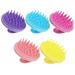 5 Pcs Silicone Shampoo Brush Massage Combs Scalp Scrubber Dry Body Brushing Head