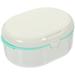 Fake Teeth Travel Denture Case Orthodontic Denture Holder False Tooth Care Tool Braces Box Container Multifunction White Abs Pp