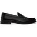 Black Lido Leather Loafers