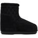 Black Icon Low No Lace Quilted Boots