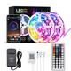 10m 30m RGB LED Strip Lights Bluetooth Smart Phone contrôlé 20m 40m LED Light Strip 5050 LED Lights Sync to Music and 44 Keys Remote Controller for Bedroom Home TV Back Lights