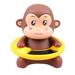 1PC Cartoon Animal Thermometer Monkey Baby Bath Thermometer Multi-purpose Electronic Pool Thermometer for Bathtub Swimming Pool (Monkey Light Brown)