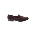 & Other Stories Flats: Slip On Chunky Heel Casual Burgundy Shoes - Women's Size 37 - Almond Toe