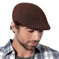 Htwon Men Ivy Flat Hat Solid Cotton Newsboy Gatsby Cap Golf Driving Irish Ascot Cabbie