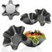 6 Pcs Tortilla Pan Set-Non-Stick Fluted Tortilla Shell Pans Taco Salad Bowl Makers Carbon Steel Tostada Bakers (6 pcs)