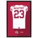 Christian McCaffrey San Francisco 49ers Away Jersey Framed Art Print