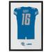 Jared Goff Detroit Lions Home Jersey Framed Art Print