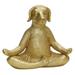 Meditation Statue Dog Yoga Dog Dog Statue Yoga Pose Statue Garden Decor Dog Statue Dog Figurines Home Decor for Decorationï¼ˆGoldenï¼‰