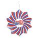 Patriotic Turntable Garden Decoration Wind Chime Stainless Steel American Flag Chimes Decore Spinners for