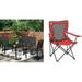 Greesum 4 Pieces Patio Furniture Set Outdoor Conversation Sets for Patio Lawn Garden Poolside with A Glass Coffee Table Black