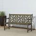 Hand-Scraped Wood Garden Bench - 1 unit - 44.0 - Elegantly transform your outdoor space with weather-resistant hardwood bench