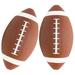 2 Pcs Outdoor Rugby Ball Matches Game Kids Soccer Leather Toy Training Balls Professional Children Student