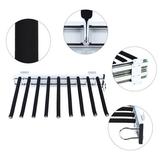 Pull Out Trousers Rack 9 Arms Closet Organiser Pants Hanger Bar Stainless Stee Side:Right