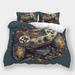 Game Handle Printed Comforter Cover Pillowcase Gamer Bedroom Decor Luxury Home Bedclothes Full (80 x90 )