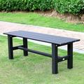 Aluminum Outdoor Patio Bench Black 35.4 x 14.2X 15.7 inches Light Weight High Load-Bearing Outdoor Bench for Park Garden Patio and Lounge