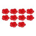 Window Bird Feeder 22 Pcs Ornament Plastic Accessory Flowers Pet Component Red