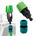 KANY Water Hose Connector Garden Hose Connector Universal Water Tap To Garden Hose Pipe Connector Mixer Kitchen Tap Adapter Faucet Hose Joint (Nipple Type Joint)+Quick Connect