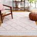 Safavieh Augustine Russanka Rustic Trellis Fringe Rug 2 10 x 5 - Pink/Ivory