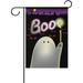 Hyjoy Trick Or Treat Ghouls Halloween Garden Flag Yard Banner Polyester for Home Flower Pot Outdoor Decor 12X18 Inch