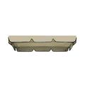 Anuirheih 56x47.3 Outdoor Swing Canopy Replacement Cover for Garden Seat Patio Yard Beige