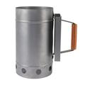 Grill Chimney Starter Wood Handle Compact Barbecue Chimney Starter for Outdoor Cooking Camping