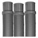 LeCeleBee Heavy Duty Above Ground Pool Filter Hose 1.5 Inch x 3 ft - 3 pack Clamps Included Connects Skimmer to Pump on Concrete Pools or Filter to Return on Above Ground Pools