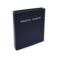 Photo Album for 4x6 Pictures 2-Ring Mini Hard Cover Photo Binder Holds 36 4x6 Photos with Clear Heavyweight Pocket Sleeves by Better Office Products (Black)