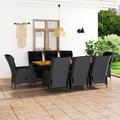 Furniture Sets 5 Piece Patio Lounge Set with Dark Gray Cushions Acacia Wood Outdoor Furniture Sets Clearance Outdoor Tables for Conversation Dining