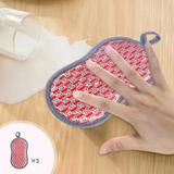 Fanshiluo 10 Packs Multi-Purpose Steel Wire Dish Cloth Wire Mesh Knit Cleaning Cloth Wire Dishwashing Rags For Dishs Sinks Counters Easy Rinsing Cleaning Mat