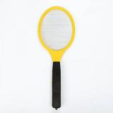 Electric Fly Swatter â€“ Tennis Racket with Safe to Touch Mesh Net - Kills Insects Gnats Mosquitoes and Bugs