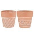 2pcs Outdoor Plant Pots Terracotta Flowerpot Desk Ornament for Home Office