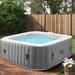 Hot Tub Seizeen 4-6 Person Inflatable Hot Tub Home SPA for Outdoor Patio 910L Large Capacity 130pcs Massage Jets with 2 Filters Lockable Cover Storage Bag Max 104â„‰ 73in Gray