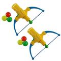 2 Set Archery Bow and Arrow Toys Table Tennis Bows and Arrows toys shooting Game for Kids Children (Random Color Table Tennis Bows + 3pcs Balls)