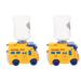 2pcs School Bus Small Water Dispenser Toy Tiny Water Dispenser Mini Water Cooler Dispenser