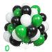 61pcs 12inch Green Balloons Black Balloons White Balloons With Green Ribbons 33FT For Soccer Ball Football Video Game Birthday Party Decor Safari Jungle Party Baby Shower Wedding Party Supplies P