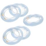 5 Pcs Plastic Rattle Baby Rattles Transparent Circle Teether Appease Child Toddler